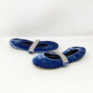 ALEXANDRE BIRMAN #SVQJ73 Camila Ballerina Suede Flats Size 36.5